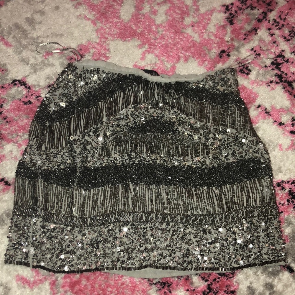 Zara Beaded Miniskirt